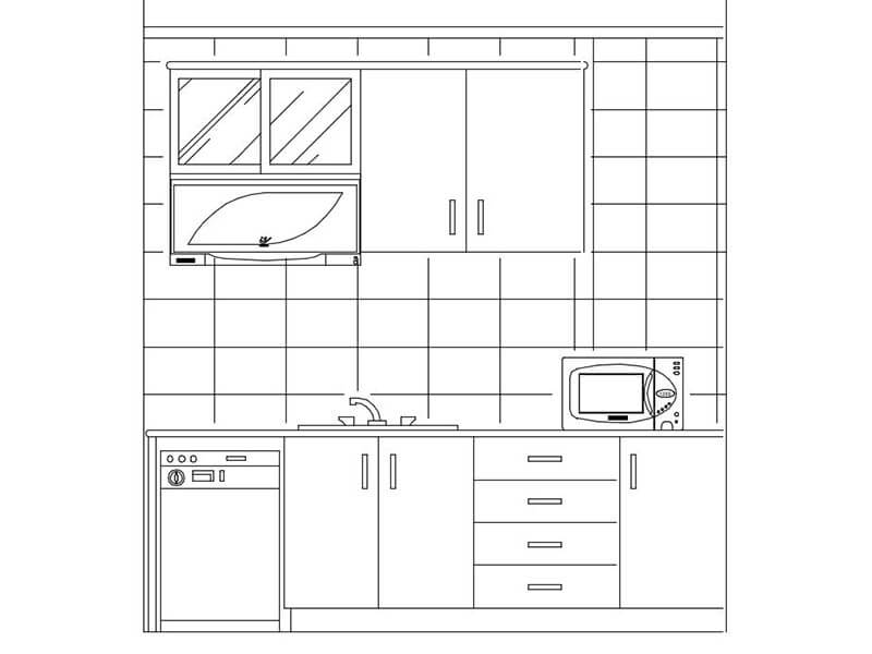 Kitchen Cad Blocks Kitchen Autocad Free Incir Dekor