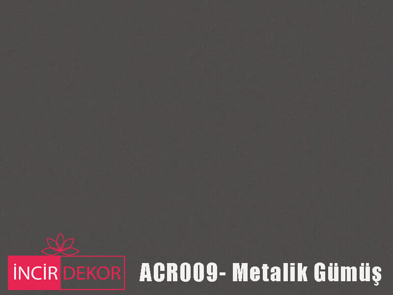 Akrilik Mutfak Dolabı Rengi - Kastamonu Entegre ACR009 Metalik Gümüş